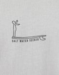 The Salt Water Seeker Mens Logger T-Shirt in Faded Bone