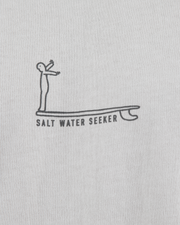 The Salt Water Seeker Mens Logger T-Shirt in Faded Bone