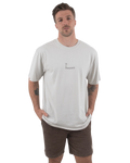 The Salt Water Seeker Mens Logger T-Shirt in Faded Bone
