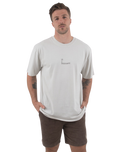 The Salt Water Seeker Mens Logger T-Shirt in Faded Bone