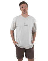 The Salt Water Seeker Mens Logger T-Shirt in Faded Bone