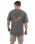 The Salt Water Seeker Mens Polzy T-Shirt in Faded Grey