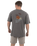 The Salt Water Seeker Mens Polzy T-Shirt in Faded Grey