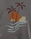 The Salt Water Seeker Mens Polzy T-Shirt in Faded Grey