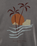 The Salt Water Seeker Mens Polzy T-Shirt in Faded Grey