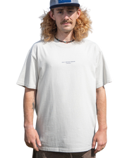 The Salt Water Seeker Mens Retro T-Shirt in Bone