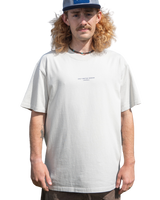 The Salt Water Seeker Mens Retro T-Shirt in Bone