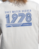 The Salt Water Seeker Mens Retro T-Shirt in Bone