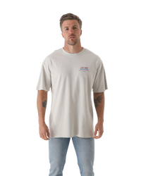 The Salt Water Seeker Mens Rodeo Diner T-Shirt in Bone