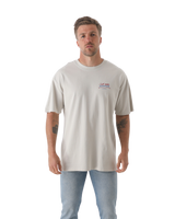 The Salt Water Seeker Mens Rodeo Diner T-Shirt in Bone