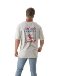 The Salt Water Seeker Mens Rodeo Diner T-Shirt in Bone