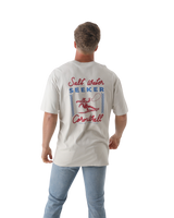 The Salt Water Seeker Mens Rodeo Diner T-Shirt in Bone