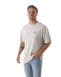 The Salt Water Seeker Mens Rodeo Diner T-Shirt in Bone