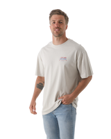 The Salt Water Seeker Mens Rodeo Diner T-Shirt in Bone