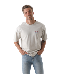 The Salt Water Seeker Mens Rodeo Diner T-Shirt in Bone