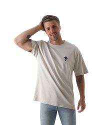 The Salt Water Seeker Mens Seeker T-Shirt in Bone