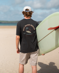Surf Supply T-Shirt in Faded Coal