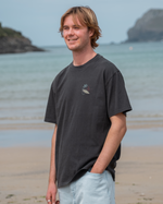 Surf Supply T-Shirt in Faded Coal