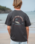 Surf Supply T-Shirt in Faded Coal