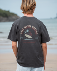 Surf Supply T-Shirt in Faded Coal