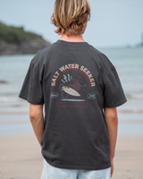 Surf Supply T-Shirt in Faded Coal