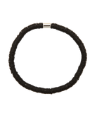 The Pura Vida Seascape Vinyl Disc Bracelet in Black