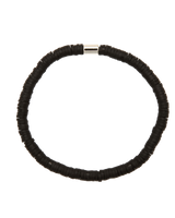 The Pura Vida Seascape Vinyl Disc Bracelet in Black