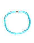 The Pura Vida Seascape Vinyl Disc Bracelet in Canal Blues
