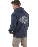 Bolthole Hoodie in Petrol Blue
