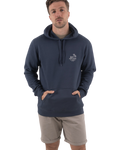 Bolthole Hoodie in Petrol Blue