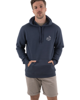 Bolthole Hoodie in Petrol Blue