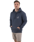 Bolthole Hoodie in Petrol Blue