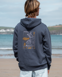 Forecast Hoodie in Petrol Blue
