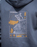 Forecast Hoodie in Petrol Blue