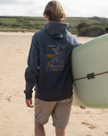 Forecast Hoodie in Petrol Blue