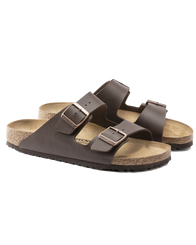 The Birkenstock Mens Arizona Sandals in Dark Brown
