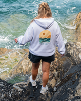 Polzeath Arch Hoodie in White