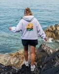 Polzeath Arch Hoodie in White