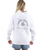 The Born by the Sea Womens Cornwall Palm Hoodie in White