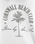 The Born by the Sea Womens Cornwall Palm Hoodie in White