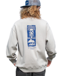 The Salt Water Seeker Mens Signz Sweatshirt in Bone