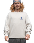 The Salt Water Seeker Mens Signz Sweatshirt in Bone