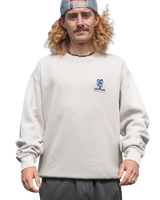 The Salt Water Seeker Mens Signz Sweatshirt in Bone