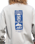 The Salt Water Seeker Mens Signz Sweatshirt in Bone