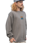 The Salt Water Seeker Mens Trio Sweatshirt in Faded Grey