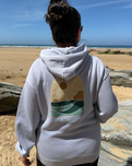 Polzeath Arch Hoodie in Faded Powder Blue