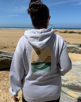 Polzeath Arch Hoodie in Faded Powder Blue