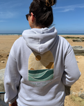 Polzeath Arch Hoodie in Faded Powder Blue