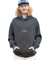The Salt Water Seeker Mens Demiray Hoodie in Faded Black