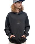 The Salt Water Seeker Mens Demiray Hoodie in Faded Black